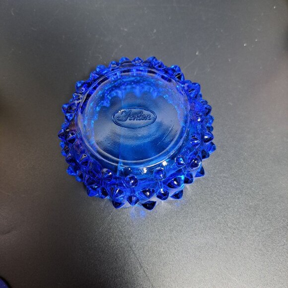 Fenton Cobalt Blue Hobnail Glass Ashtray Collectible Vintage Decorative Piece - Picture 13 of 13
